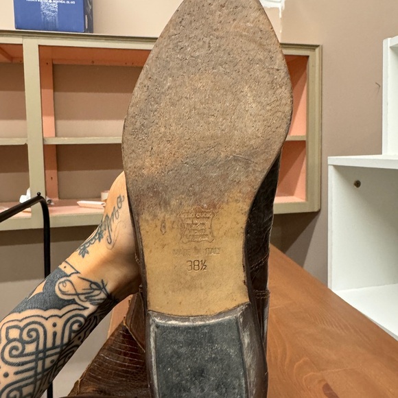 Vintage cowboy boots real leather - Picture 3 of 3